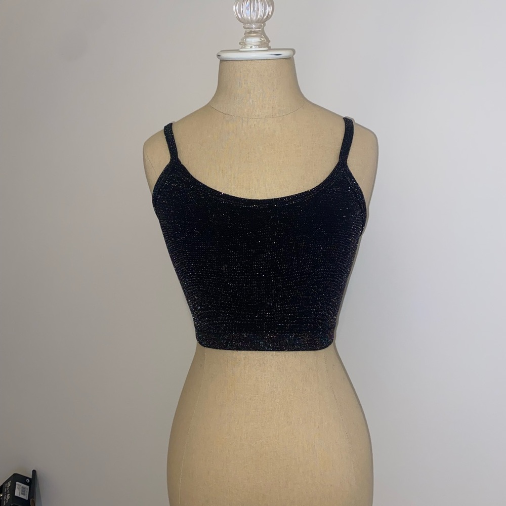 Sparkly forever 21 crop top